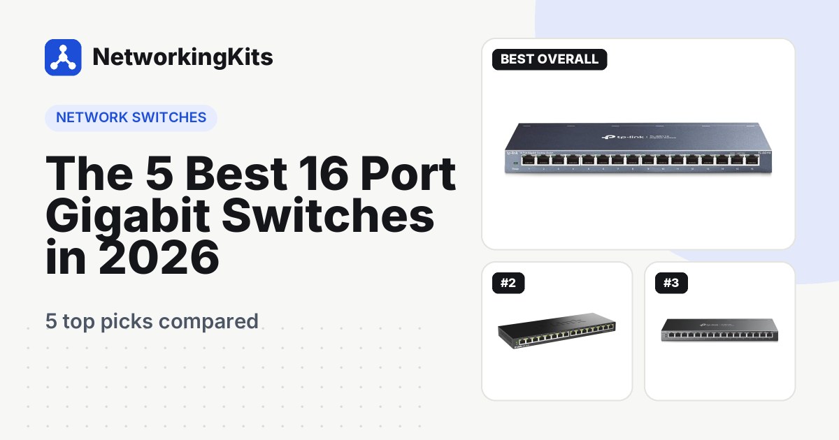 The 5 Best 16 Port Gigabit Switches in 2026