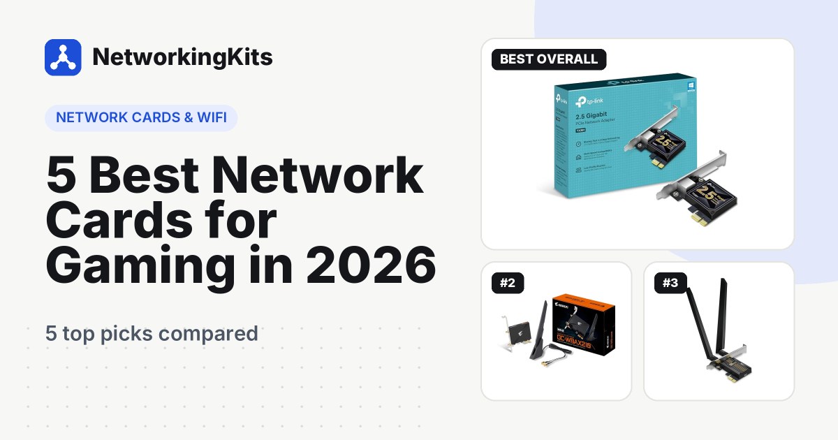 5 Best Network Cards for Gaming in 2026
