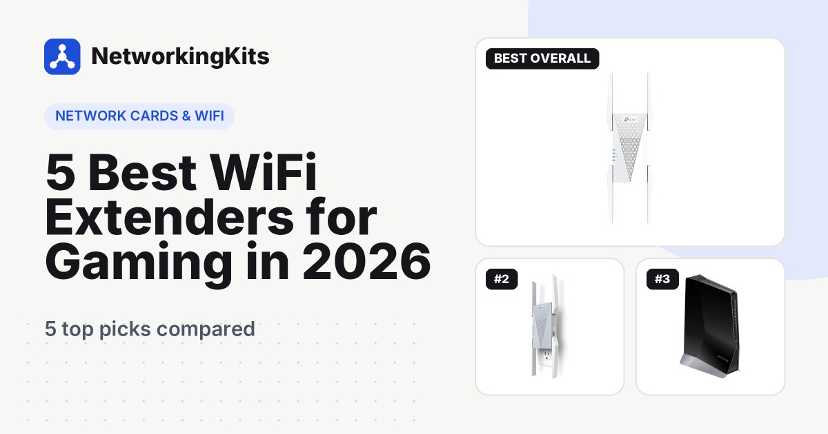 5 Best WiFi Extenders for Gaming in 2026