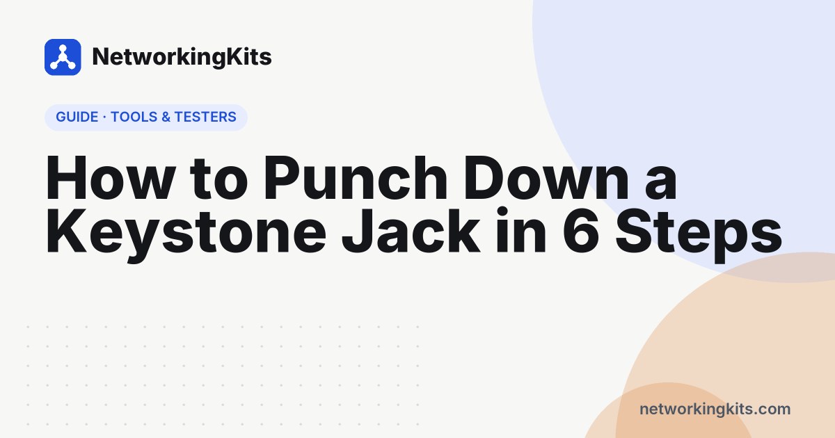 How to Punch Down a Keystone Jack in 6 Steps
